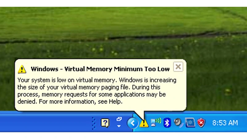 Menghilangkan Pesan Virtual Memory too Low